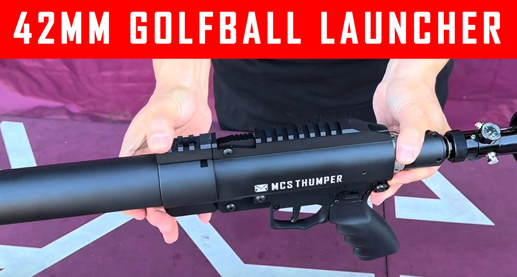 VIDEO: 42MM 100+ Joules Golfball Launcher (AKA The Thumper)