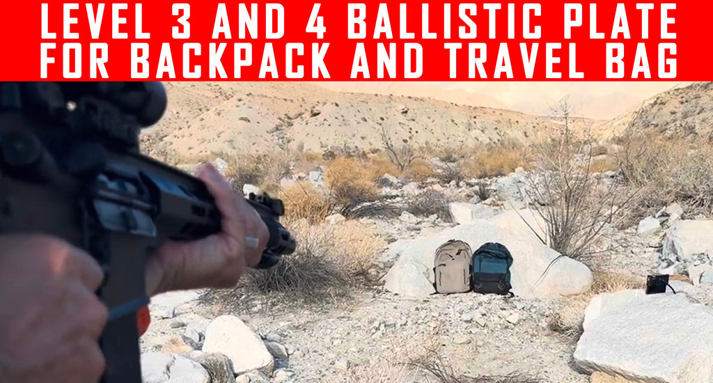 VIDEO: Level 3 and 4 Lightweight Ultra Protection Ballistic Plate (For Backpack And Travel Bag)