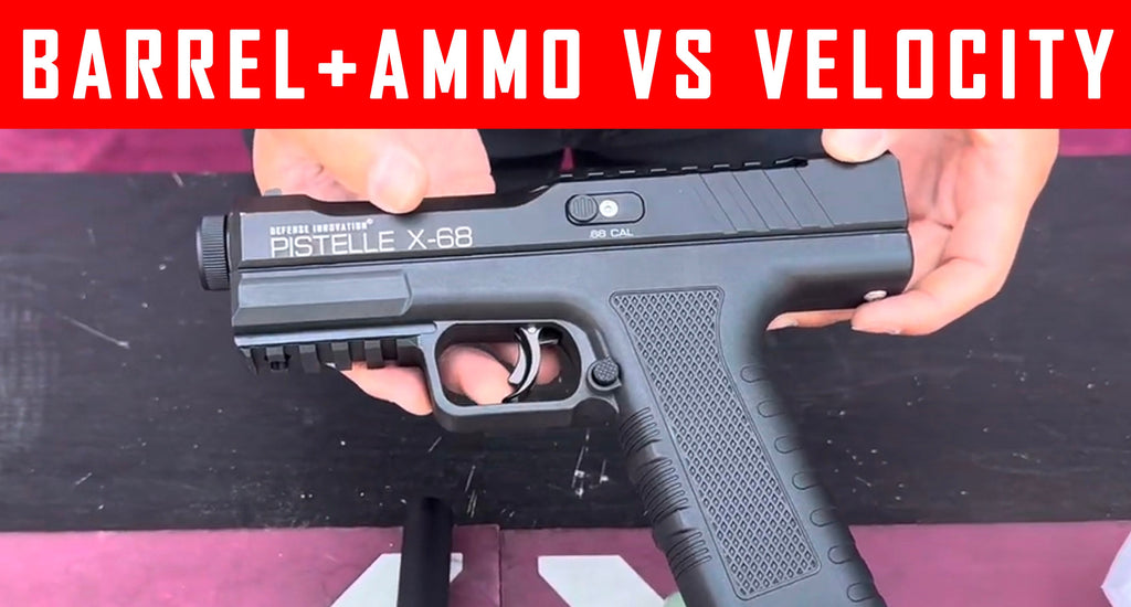 VIDEO: 50+Joules 500+FPS Ammo VS Velocity And Barrel Explained With Pistelle X-68 50+Joules Defense Pistol