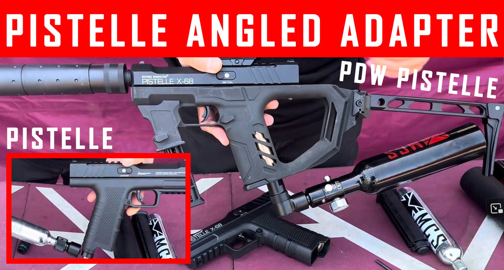 VIDEO: Pistelle X-68 Angled HPA Air Adapter (Optional 88G/90G Cylinder Adapter)