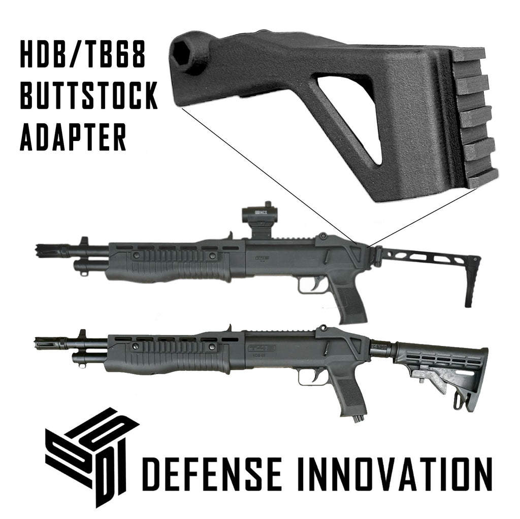 HDB 68 CO2 Air Tank Steel Buttstock Adapter - Paintball Gun Accessory With ASA To Chamber Connection