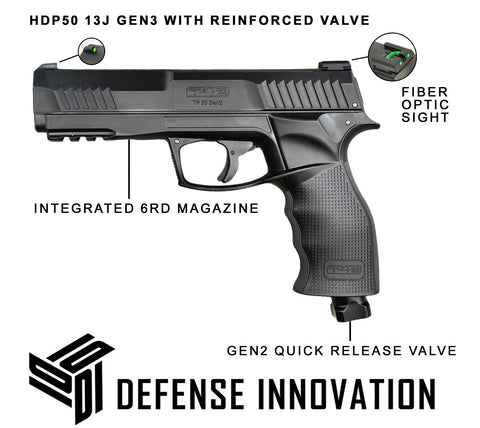 GEN3 HDP TP50 13 Joules 480FPS+ With Gen2 Quick Air Release Valve Home Defense Pistol (.50 Cal)