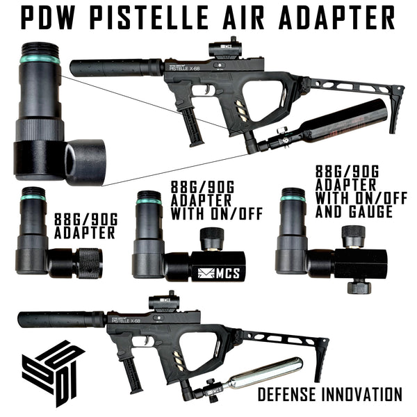 PDW Pistelle Angled HPA Air Adapter Kit (Optional 88G/90G Cylinder